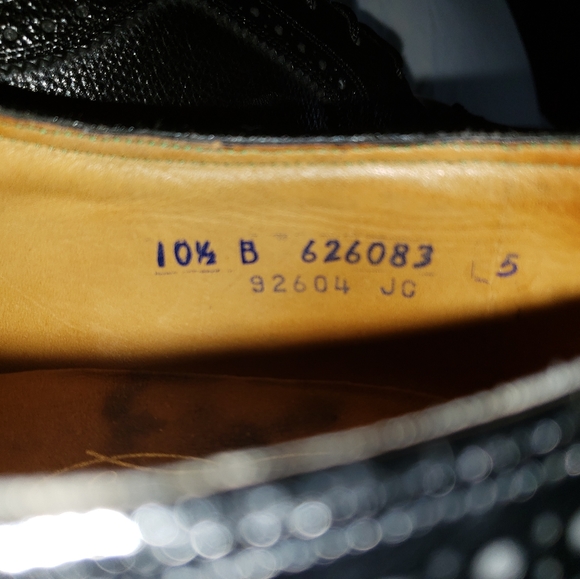 Florsheim Imperial 92604 Long Wingtip V Cleat Pebble Grain Shoes USA 10.5 B main image 6